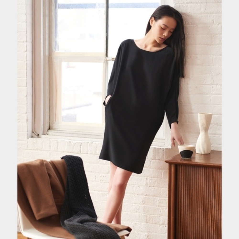 Emerson Fry Tie Up Dress  XS - Charcoal
